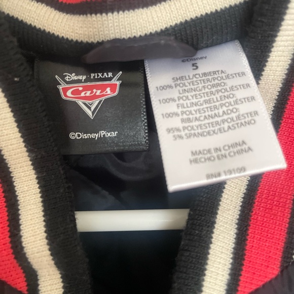 Kids Black and Red Cars Jacket - Picture 4 of 5